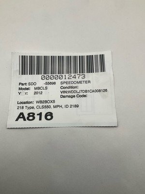 2012 MERCEDES CLS550 W218 Speedometer Cluster OEM 2189006701 Parts Only - Image 5