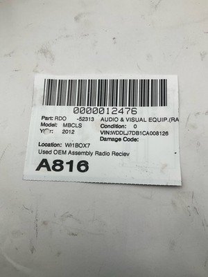 2012 MERCEDES CLS Audio Radio Receiver Control Panel OEM 2189013400 Not Tested - Image 6