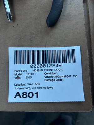 2013-2015 NISSAN PATHFINDER Front Door Right Passenger NO Chrome Lower Moulding - Image 19