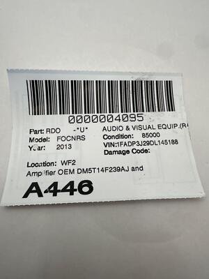 2013-2018 FORD FOCUS Amplifier OEM DM5T14F239AJ Display Screen OEM BM5T18B955FD - Image 9