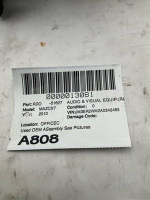 2010-2011 MAZDA CX7 Audio Radio Receiver with Control Panel OEM EH4466AR0A - Image 6
