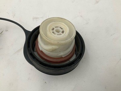 2010-2012 MAZDA CX7 Fuel Tank Door with Gas Cap Black Cherry Mica OEM EH4442410 - Image 4