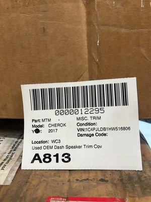 2017 JEEP CHEROKEE Dash Panel Air Vent Defrost Grille OEM FActory 69k Miles - Image 9