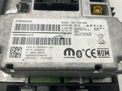 2022-2024 DODGE PICKUP 1500 Audio AM FM Radio Receiver 5" Display Screen OEM - Image 3