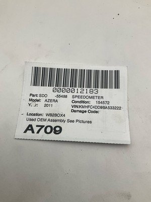 2011 HYUNDAI AZERA Speedometer Cluster 3.3L w/ 154k Miles OEM 940073L001 - Image 6