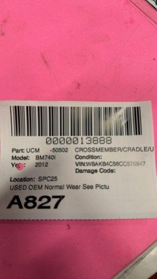 2011-2012 BMW 740Li F02 Crossmember Cradle SubFrame RWD 3.0L OEM - Image 19