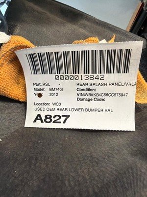 2011-2015 BMW 740Li F01 F02 Rear Bumper Lower Valance Lip Diffuser OEM - Image 14