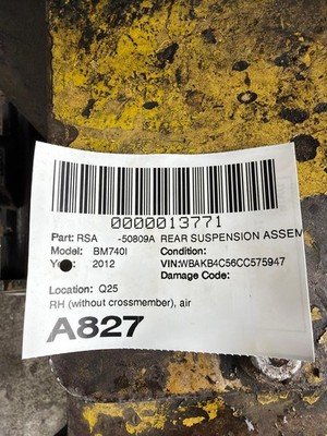 2011-2012 BMW 740Li F02 Rear Suspension Assembly OEM Control Arms Knuckles RWD - Image 4