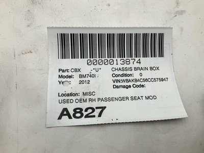 2011-2012 BMW 740Li F01 F02 Front Passenger Seat Control Module OEM 61359257 - Image 6