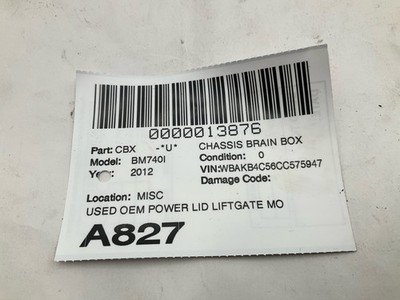 2011-2012 BMW 740Li F01 F02 Power Trunk Lid Liftgate Control Module 61357304629 - Image 7