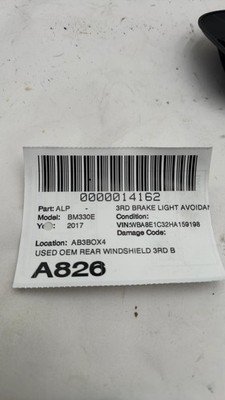 2017-2018 BMW F30 330e Rear Upper 3rd Third Brake Light Lamp Factory Original - Image 12
