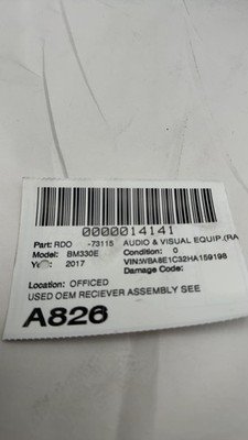 2016-2017 BMW F30 330E Audio Radio Receiver w/ Navi and Bluetooth OE 65128794123 - Image 12