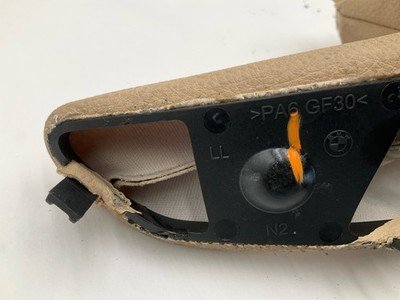 2017 BMW F30 330E Emergency Brake Parking Hand Brake Leather Boot Tan OEM - Image 4