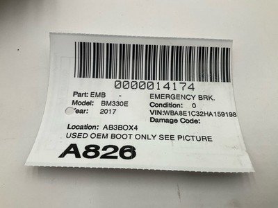 2017 BMW F30 330E Emergency Brake Parking Hand Brake Leather Boot Tan OEM - Image 6