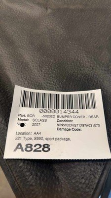 2007-2009 MERCEDES W221 S400 S550 Rear Bumper Cover Park Assist Type OEM - Image 20