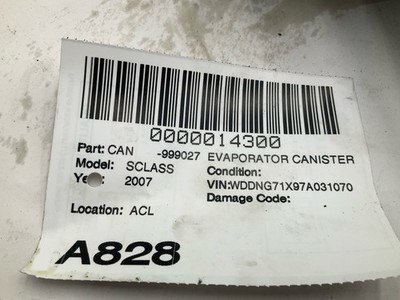 2007-2008 MERCEDES W221 S550 S600 Evap Fuel Evaporator Canister Charcoal Box OEM - Image 4