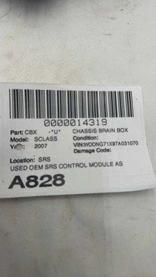 2007-2008 MERCEDES W221 S550 SRS Restraint Control Module OEM A2218707626 - Image 8