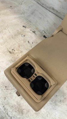 2017 BMW F30 330e Rear Double Seat Backrest with Headrest Only Tan OEM - Image 11