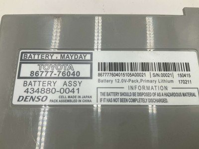 2013-2017 LEXUS ES350 Mayday Battery Backup Control Module 59k OEM 8677776040 - Image 3