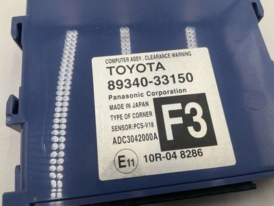 2015-2016 LEXUS ES350 Clearance Warning Conbtrol Module 59k Miles OEM 8934033150 - Image 3