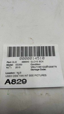 2013-2015 LEXUS ES350 Dash Glove Box Front Compartment Storage OEM 5530333240E0 - Image 20