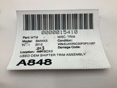 2014-2018 BMW F15 F16 X5 X6 Center Console Shifter Bezel Trim & Media Controller - Image 5