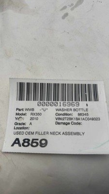 10 11 12 13 14 LEXUS RX350 Washer Bottle Filler Neck Pipe 8531948170 OEM - Image 11