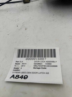 13 14 15 16 17 18 TOYOTA RAV-4 Door Lock Actuator Rear Left Door 6906006100 OEM - Image 7