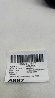 18 19 20 21 22 AUDI Q5 Steering Column Upper and Lower Cover Shroud 80A9535RA - Image 7