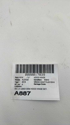 18 19 20 21 22 23 24 AUDI Q5 Front Hood Hinges Left and Right 80A823302C OEM - Image 13