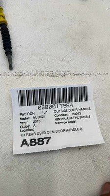 18 19 20 21 22 23 24 AUDI Q5 SQ5 Right Rear Exterior Door Handle Keyless Entry - Image 13
