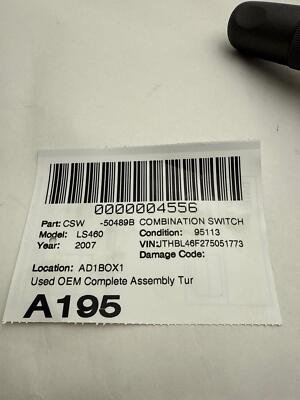 2007-2008 LEXUS LS460 Combination Switch Turn Signal And Wiper OEM 8414050180 - Image 9