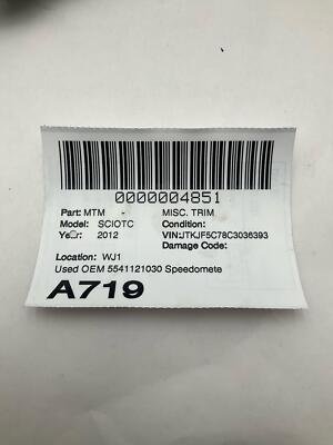 2011-2013 SCION TC Speedometer Cluster Trim Bezel Housing OEM 5541121030 - Image 8