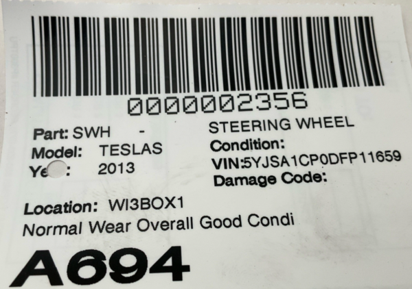 2013-2018 TESLA S Steering Wheel Only OEM - Image 11
