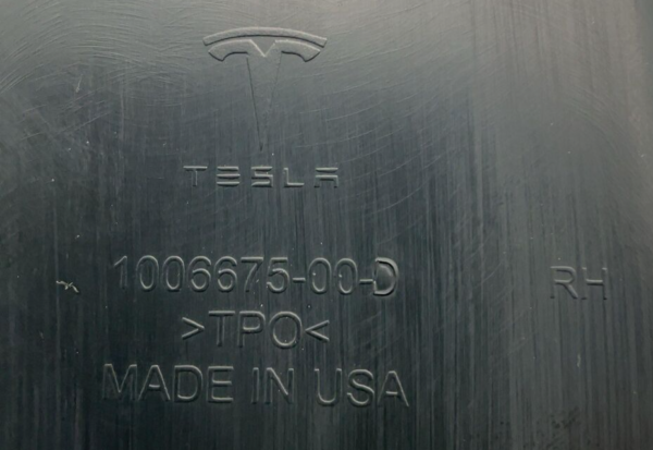 2012-2017 Tesla Model S Rear Passenger Right Side Liftgate Trunk Trim Cover OEM - Image 3