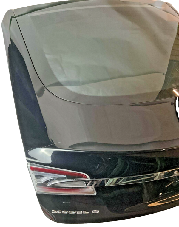 2015-2017 TESLA S Trunk Decklid Hatch Tailgate Black Ext IQ OEM - Image 4