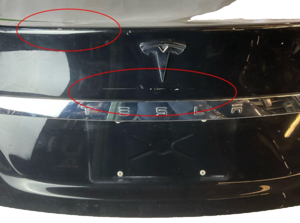 2015-2017 TESLA S Trunk Decklid Hatch Tailgate Black Ext IQ OEM - Image 8