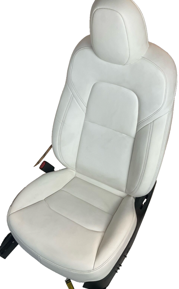 23 TESLA MODEL 3 Front Seat White Intleather - Image 2