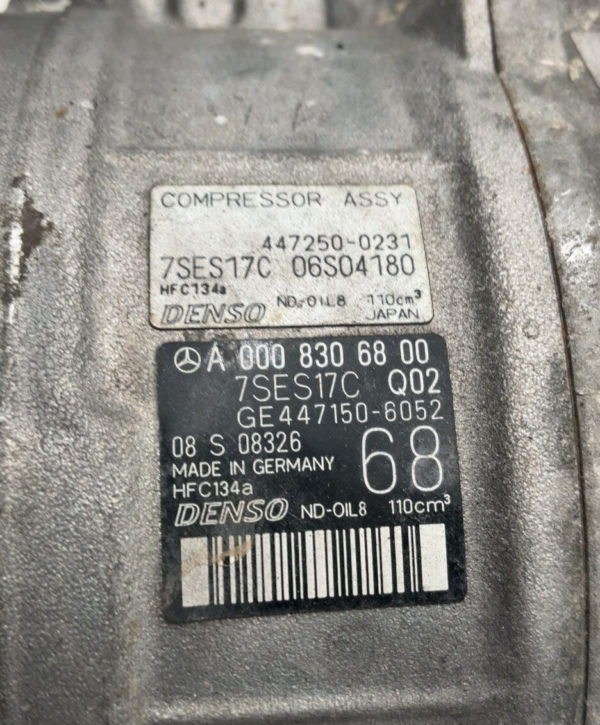 16 17 18 19 20 MERCEDES S-CLASS A/c Air Compressor 222 Type (sdn) S550 - Image 2