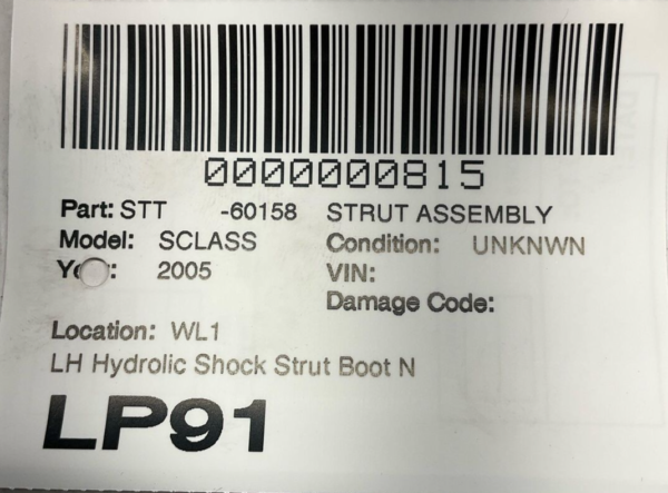 2003-2006 MERCEDES S-CLASS Strut Shock Assembly Left Driver Side Hydrolic - Image 9