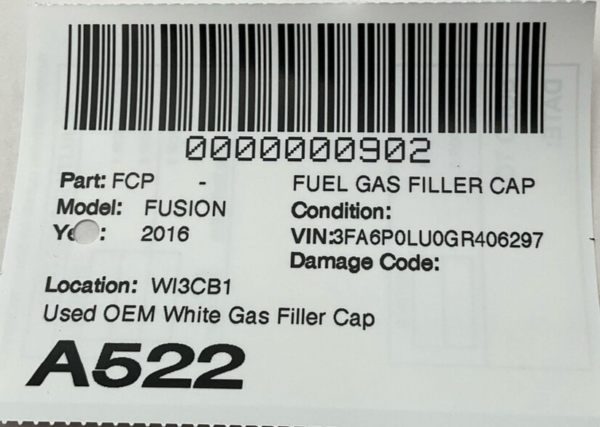 2013-2018 FORD FUSION Fuel Gas Filler Cap Cover Door Lid OEM - Image 6