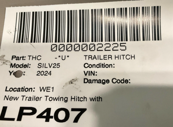2020-2024 CHEVY SILVERADO 2500 Trailer Towing Hitch OEM - Image 8