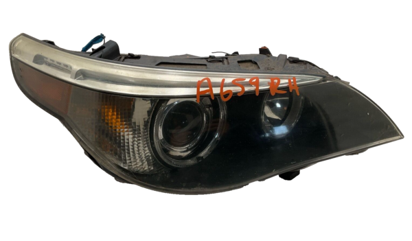 2005-2007 BMW 530I Headlamp Assembly Right Passenger Side OEM HID Parts Only