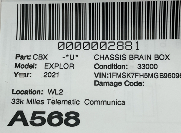 2020-2024 FORD EXPLORER Telematic Communication Control Module Oem Lb5t14g229as - Image 6