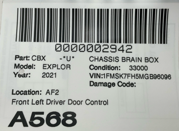 2020-2024 FORD EXPLORER Front Door Left Driver Side Control Module OEM - Image 4