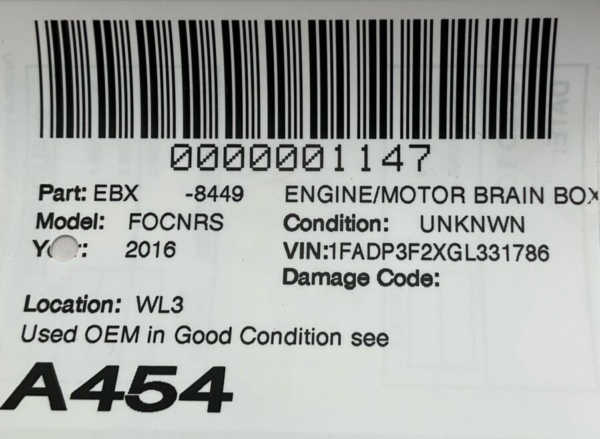 2013-2018 FORD FOCUS Engine Motor Brain Box Used OEM - Image 4