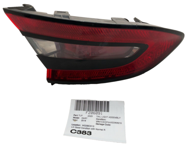 2013-2016 DODGE DART Tail Light Assembly Left Driver Side OEM - Image 2