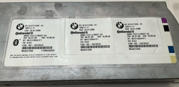2008-2013 BMW X5 Chassis Brain Box Bluetooth Telematics Receiver Control Module - Image 2