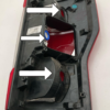 2017-2019 F250 Left Driver Side Tail Light BARE No Sensor Included Used OEM - Image 12
