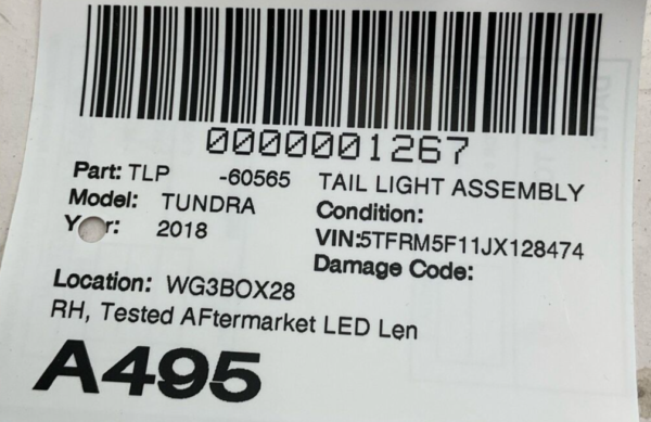 2014-2021 TOYOTA TUNDRA Tail Light Assembly Right PassengeTested Aftermarket LED - Image 7